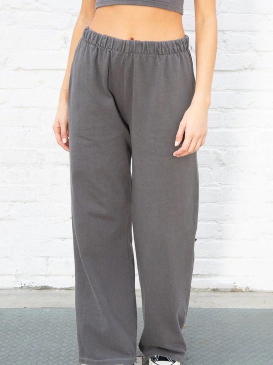Brandy Melville Pants - NWOT Brandy Melville Gray Wide-Leg Sweatpants